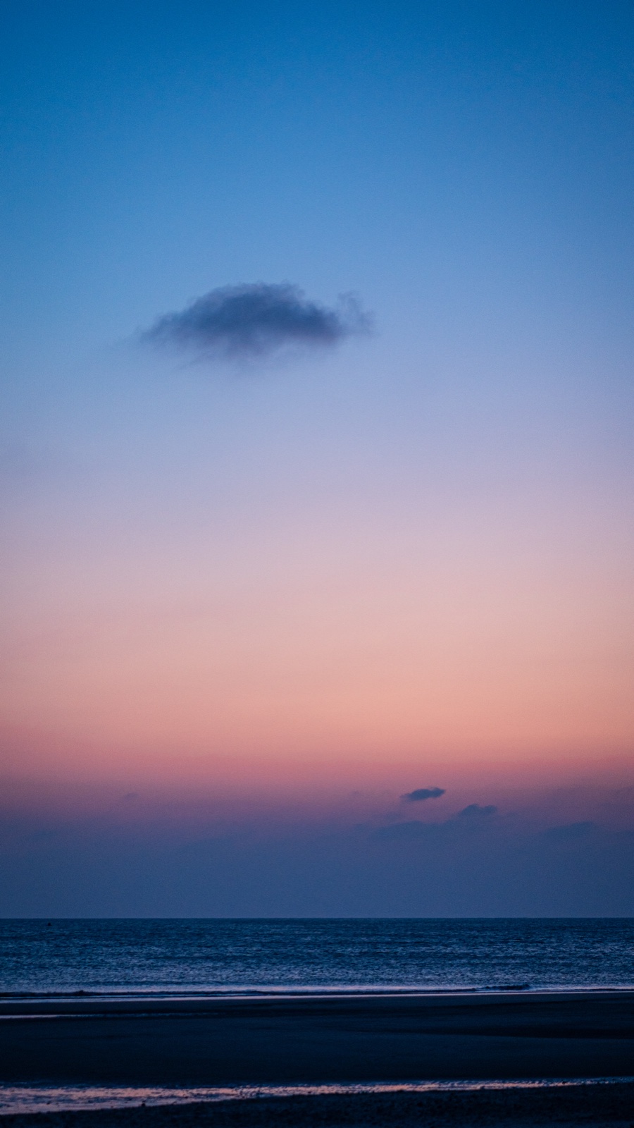 Blaue Stunde am Strand von Hvide Sande